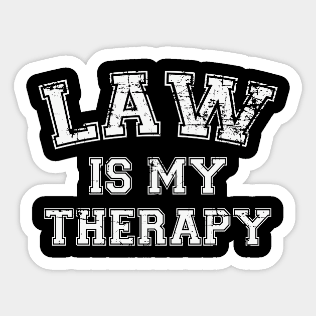 Law Is My Therapy Sticker by RW